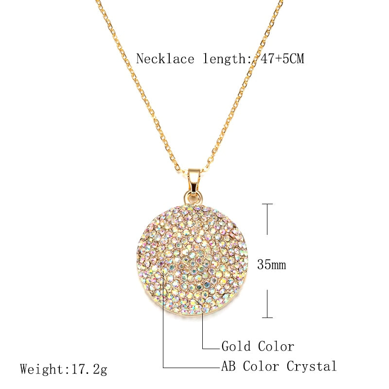 Big Pendant Necklace - Gold Color