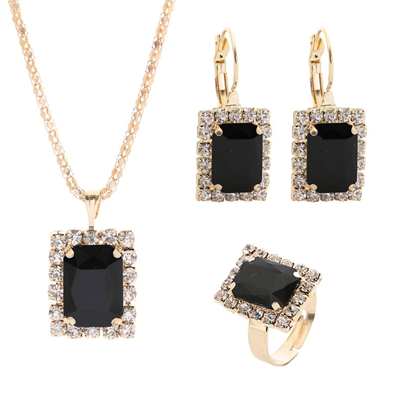 3 Piece Set - Black Trendy Accessories