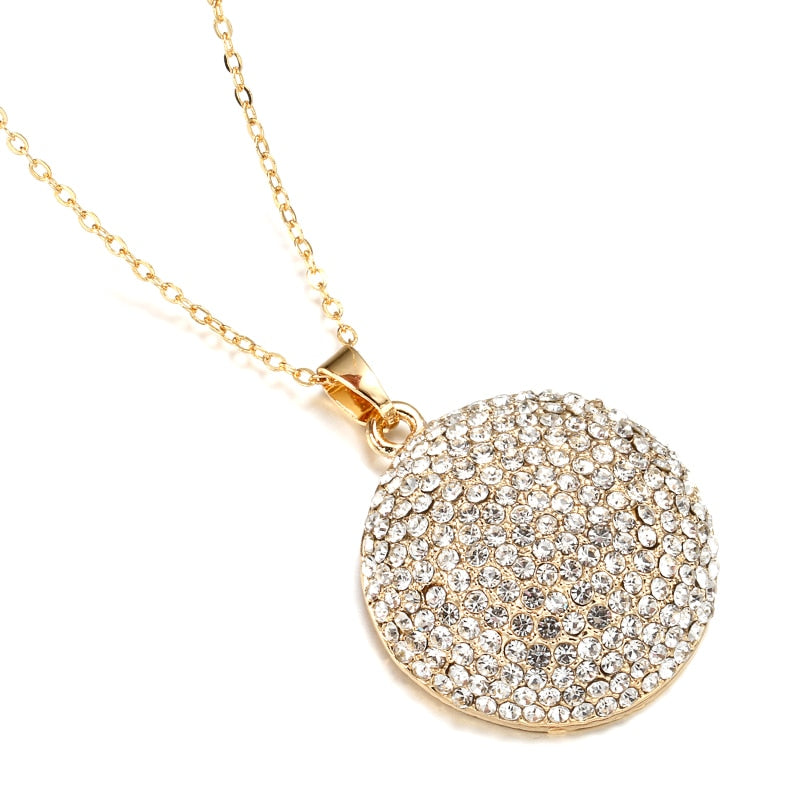 Big Pendant Necklace - Gold Color