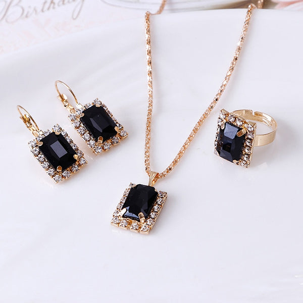 3 Piece Set - Black Trendy Accessories