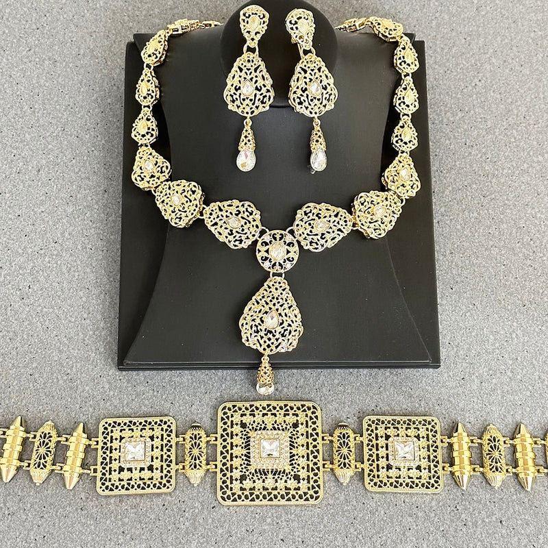 Jewelry set with Belt Adjustable Length