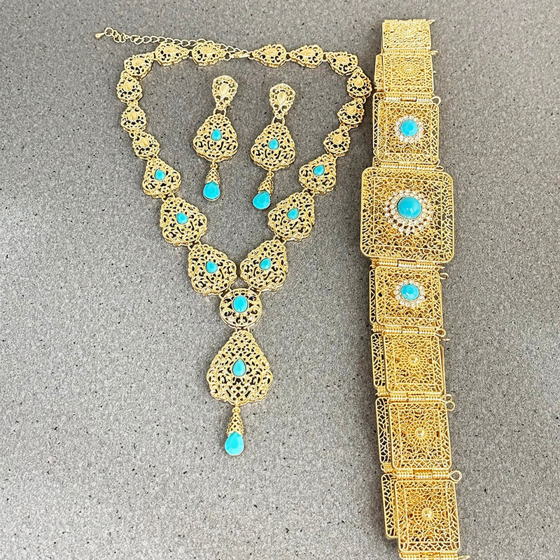 Jewelry set with Belt Adjustable Length