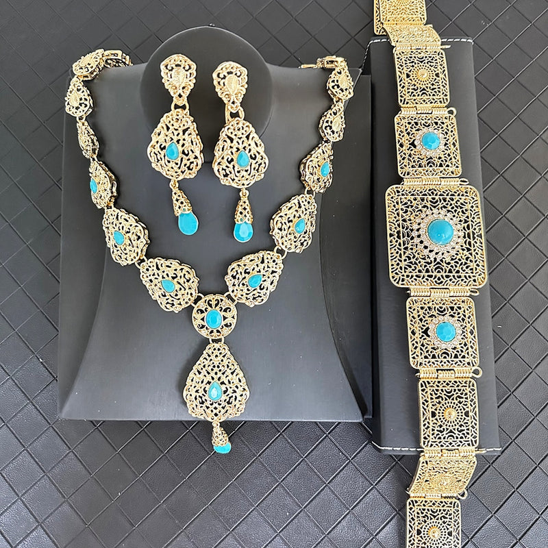 Jewelry set with Belt Adjustable Length